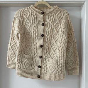 Vintage St. Crone Irish Wool Knit Cardigan